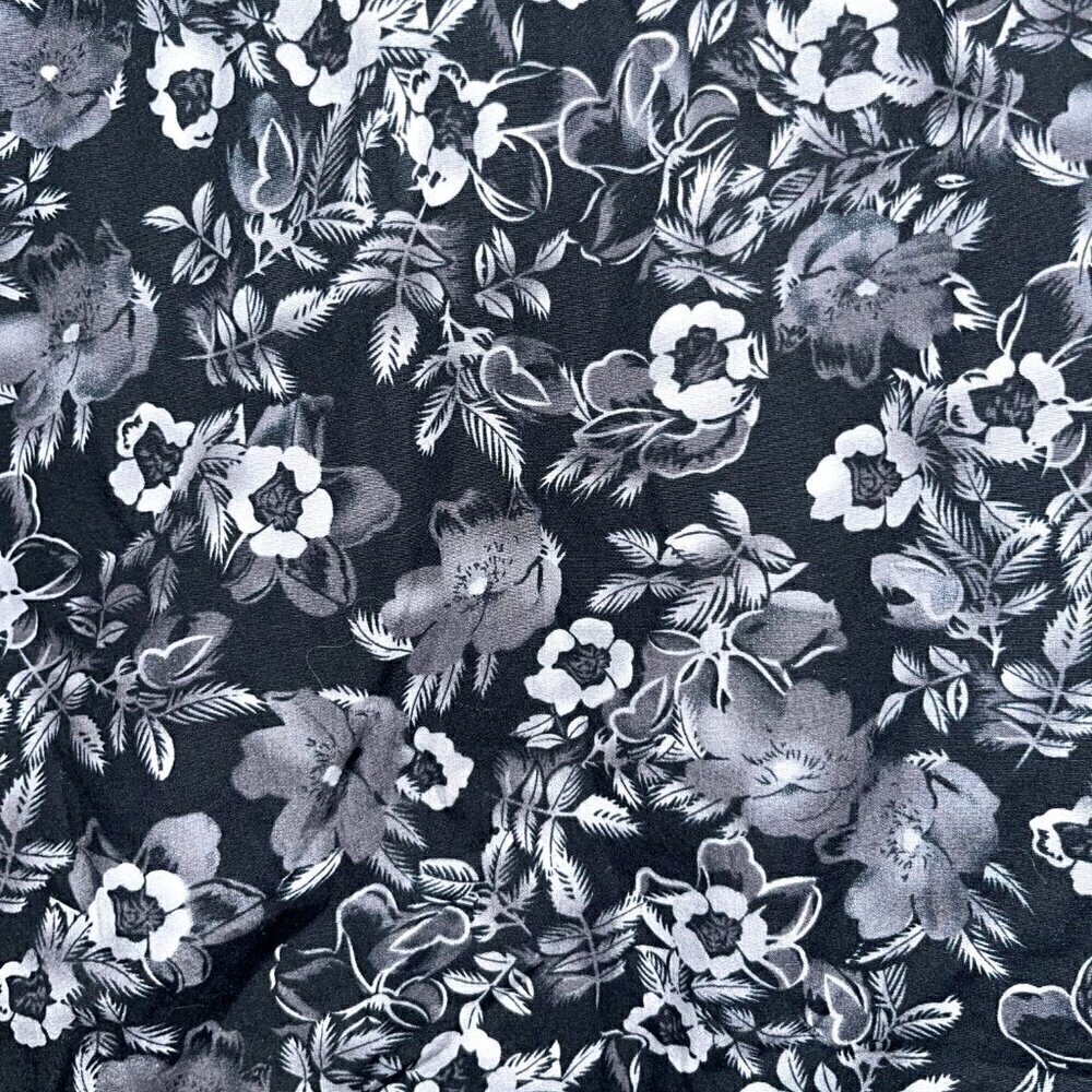 DRAVUS "Built for Wear" Gray & Black Floral Short Sleeve Button Up Men's Shirt L - Picture 5 of 8
